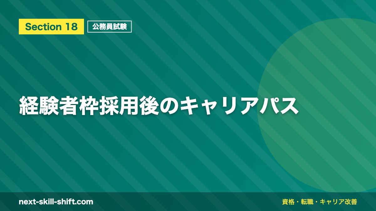 経験者枠採用後のキャリアパス