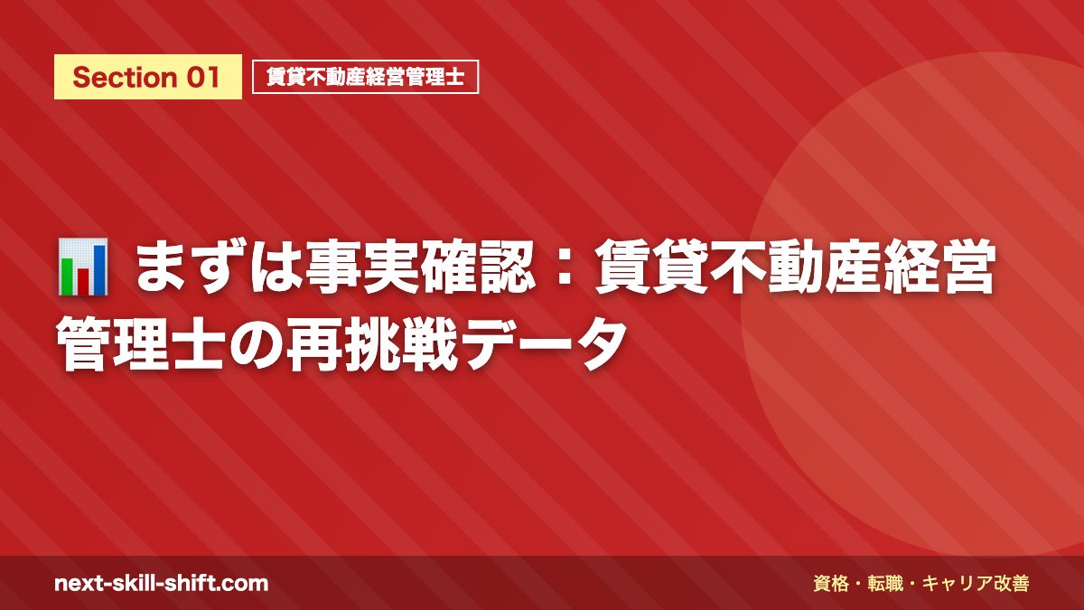 📊 まずは事実確認:賃貸不動産経営管理士の再挑戦データ