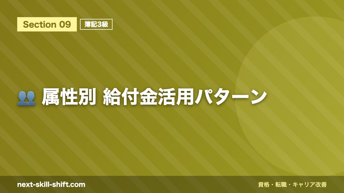 👥 属性別 給付金活用パターン
