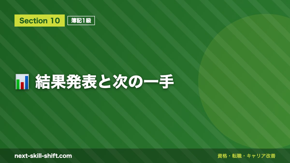 📊 結果発表と次の一手