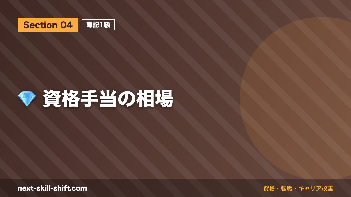 💎 資格手当の相場