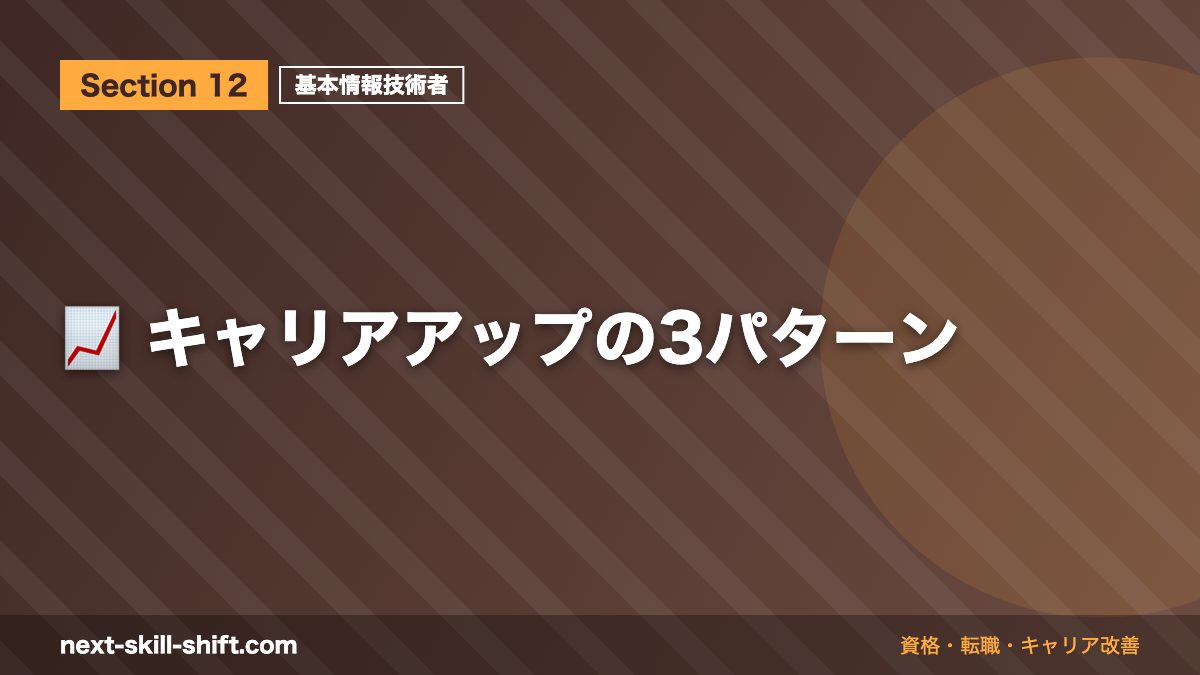 📈 キャリアアップの3パターン