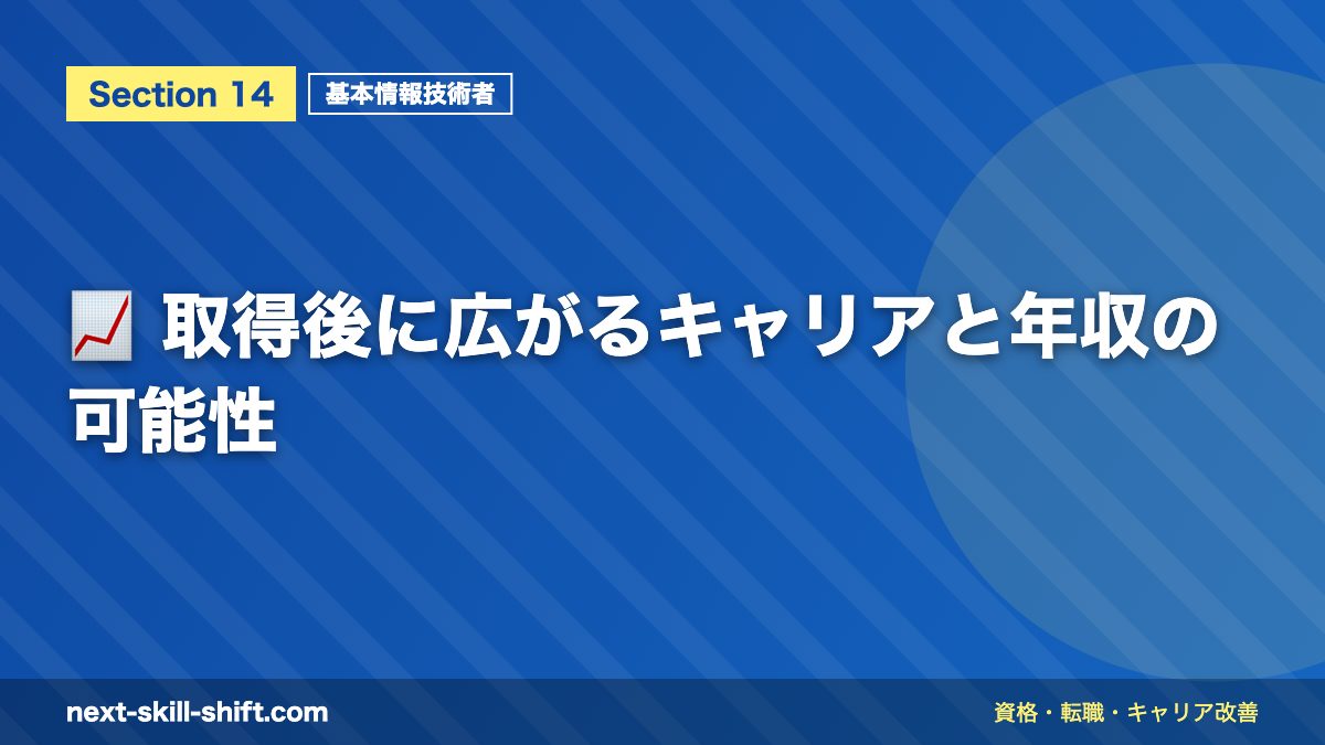 📈 取得後に広がるキャリアと年収の可能性