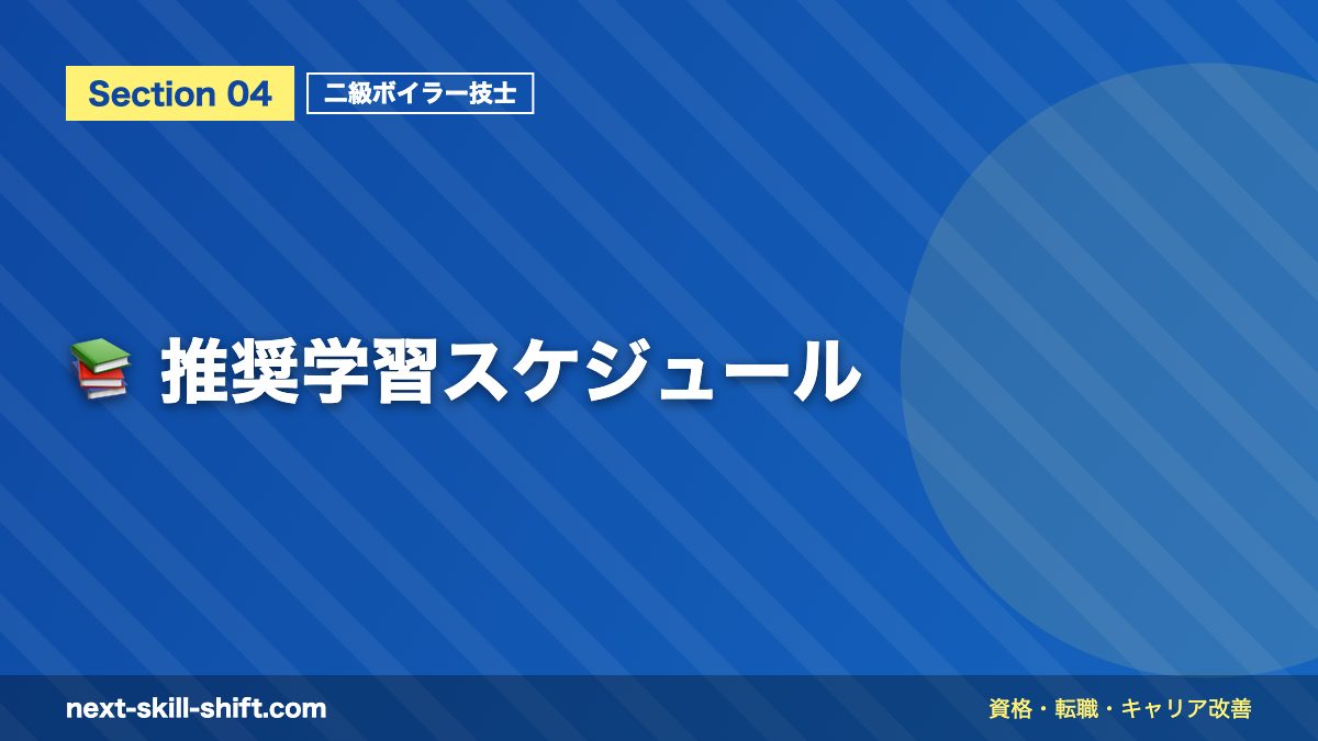 📚 推奨学習スケジュール