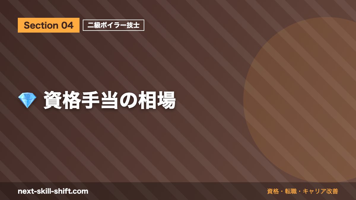 💎 資格手当の相場