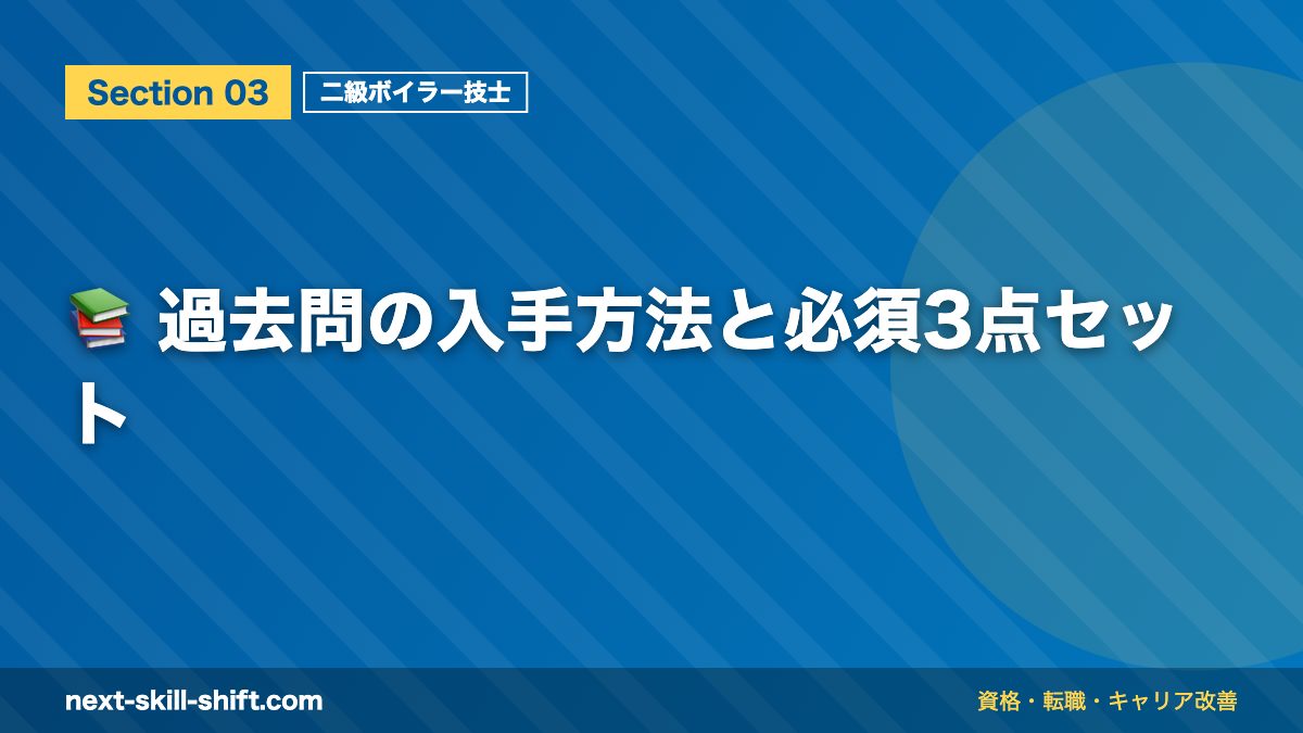 📚 過去問の入手方法と必須3点セット