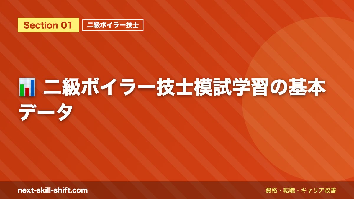 📊 二級ボイラー技士模試学習の基本データ