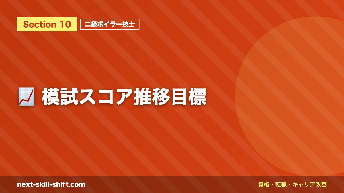 📈 模試スコア推移目標
