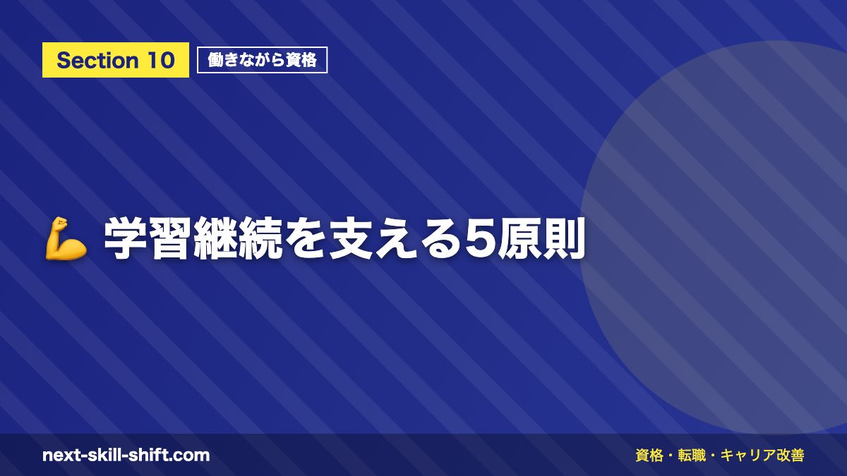 💪 学習継続を支える5原則
