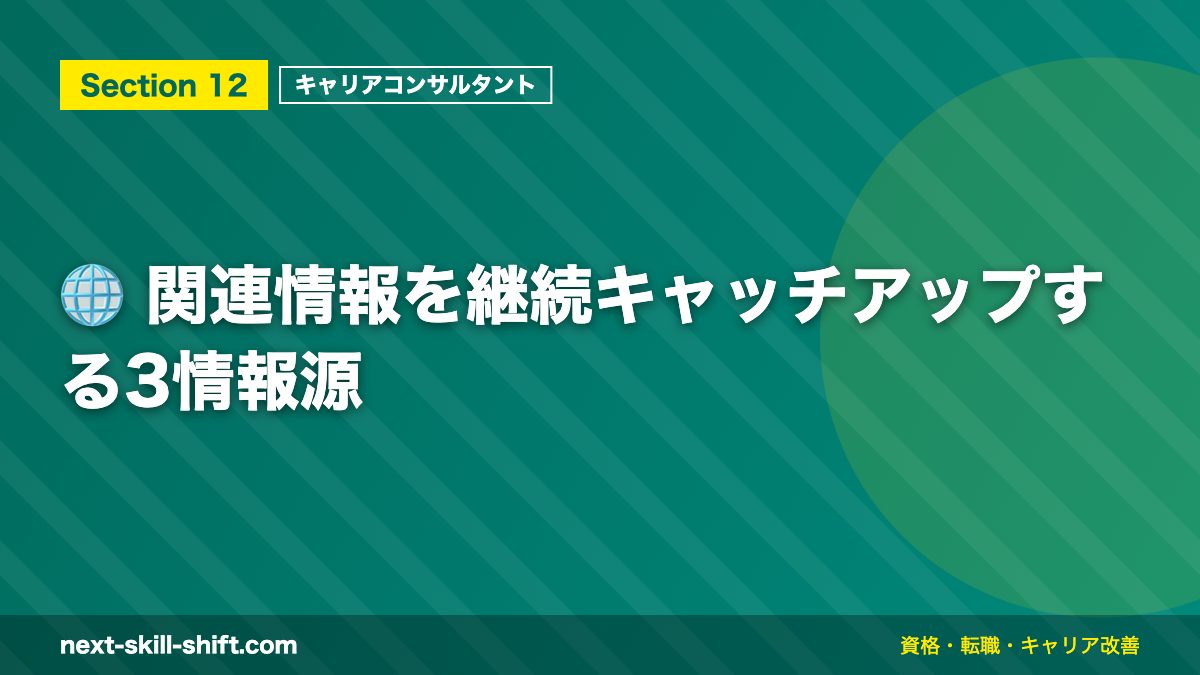🌐 関連情報を継続キャッチアップする3情報源