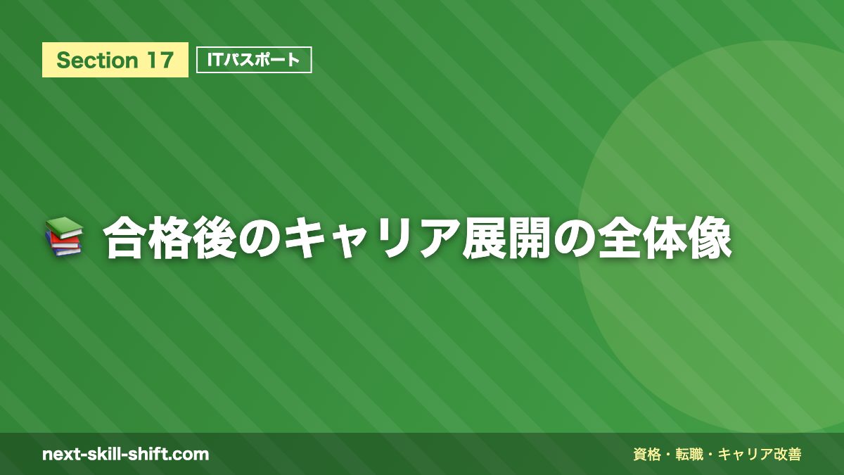 📚 合格後のキャリア展開の全体像