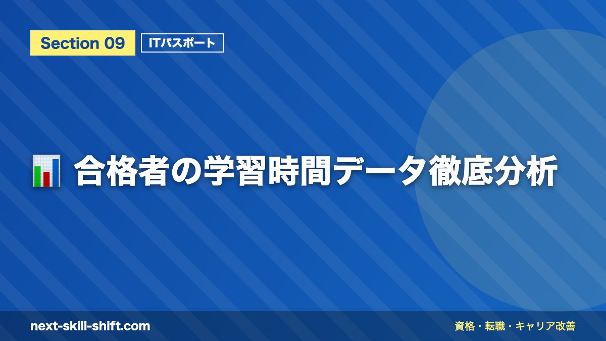 📊 合格者の学習時間データ徹底分析