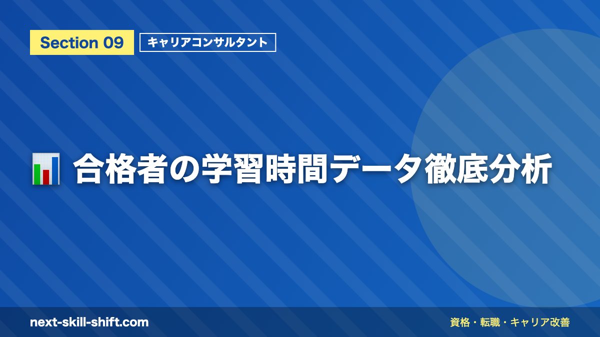 📊 合格者の学習時間データ徹底分析