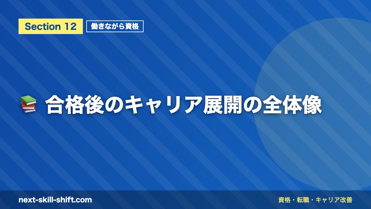 📚 合格後のキャリア展開の全体像