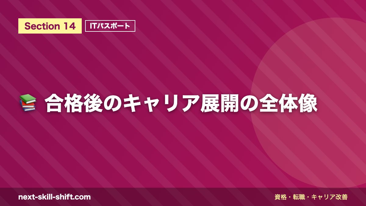 📚 合格後のキャリア展開の全体像