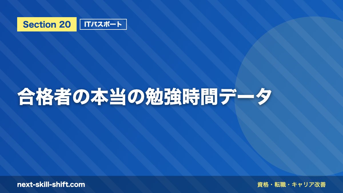 合格者の本当の勉強時間データ
