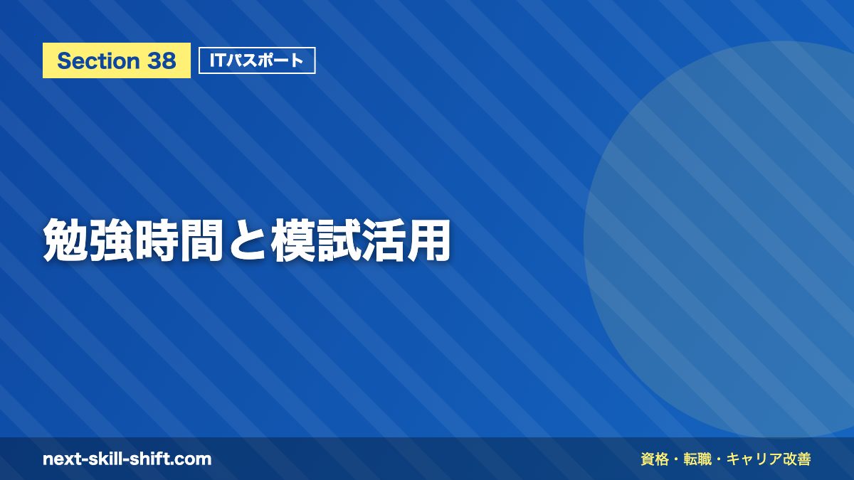 勉強時間と模試活用