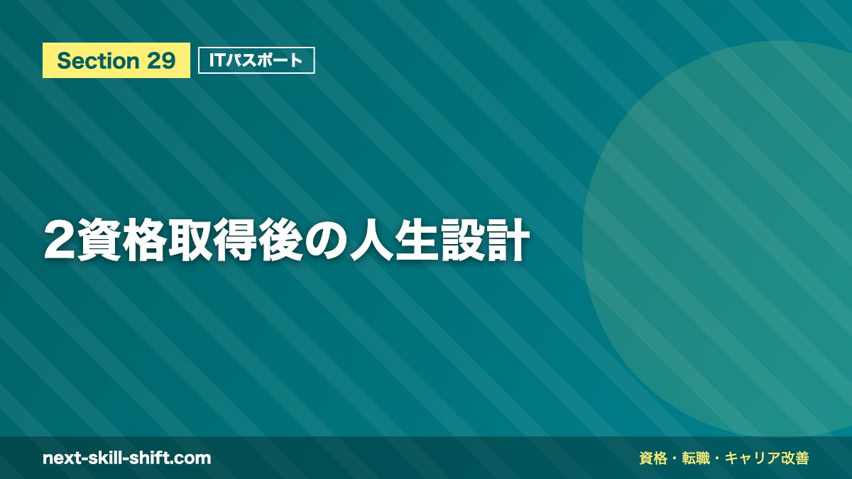 2資格取得後の人生設計