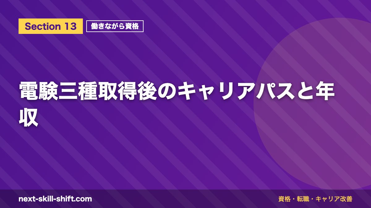 電験三種取得後のキャリアパスと年収