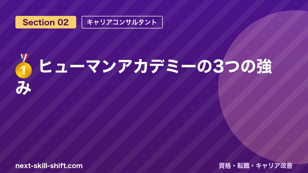 🥇 ヒューマンアカデミーの3つの強み